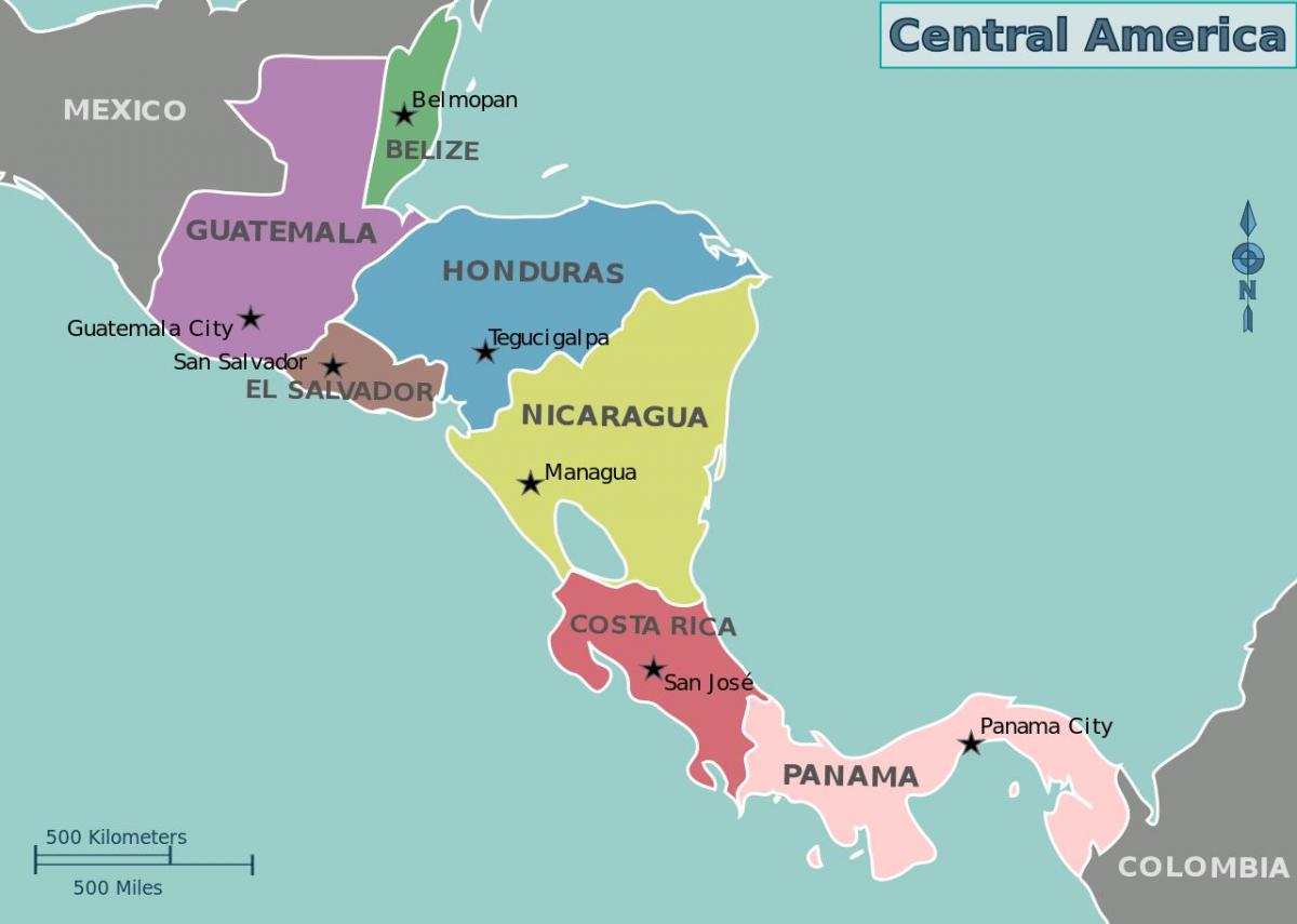зураг Гондурас газрын төв америк