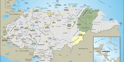 Газрын зураг Гондурас 