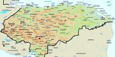 Зураг Гондурас болон эргэн тойрны улс орнууд